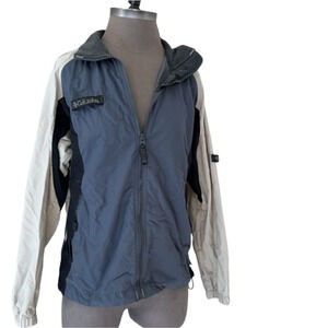 Columbia Womens Hiking Camping Vintage Y2K Windbreaker Zip Jacket Small